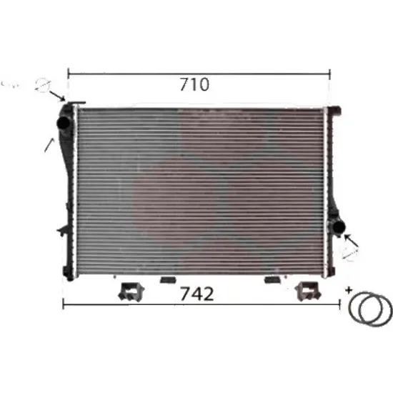 Radiator apa BMW 5 E39 1995->2003 pentru 530 i, perioada 2000 2001 2002 2003