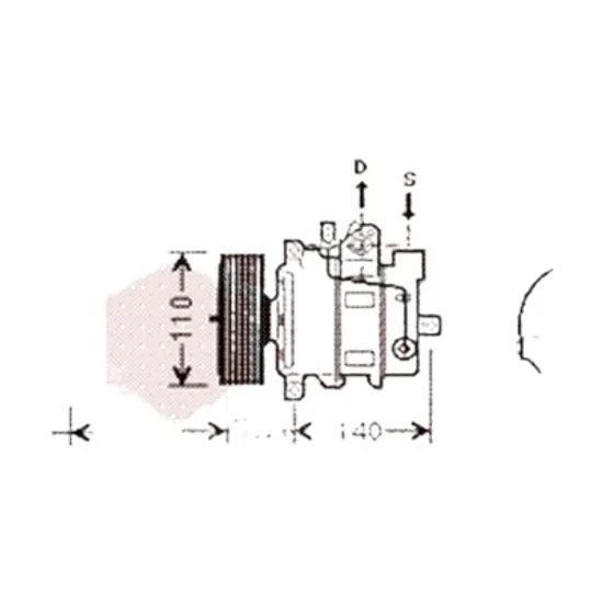 Compresor aer conditionat AUDI A4 Cabriolet 8H7 2002->2009 2.4 120KW 163CP , pentru motor AMM perioada 2002 2003 2004 2005