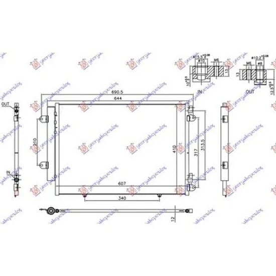 Radiator Aer Conditionat SUZUKI S-CROSS 2013->2022 Radiator aer conditionat 1.6 DDiS diesel fara start/stop Perioada 2013 2014 2015 2016 2017 2018 2019 2020 2021 2022