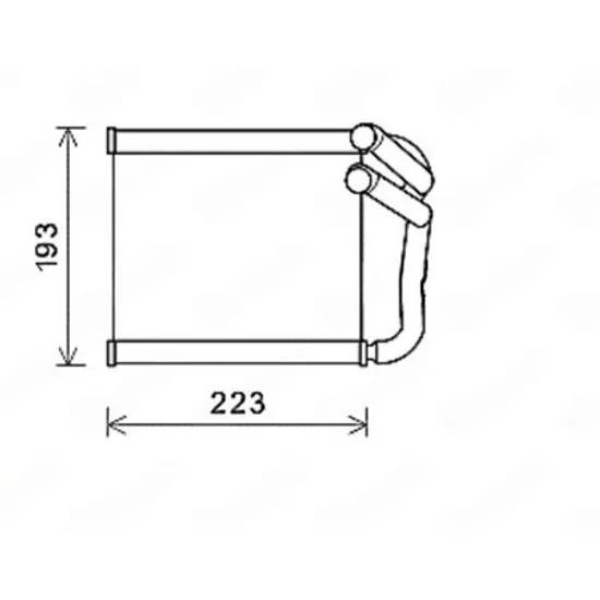 Radiator Incalzire HYUNDAI i30 2012->2017 Calorifer (211x159x27) Perioada 2013 2014 2015 2016 2017