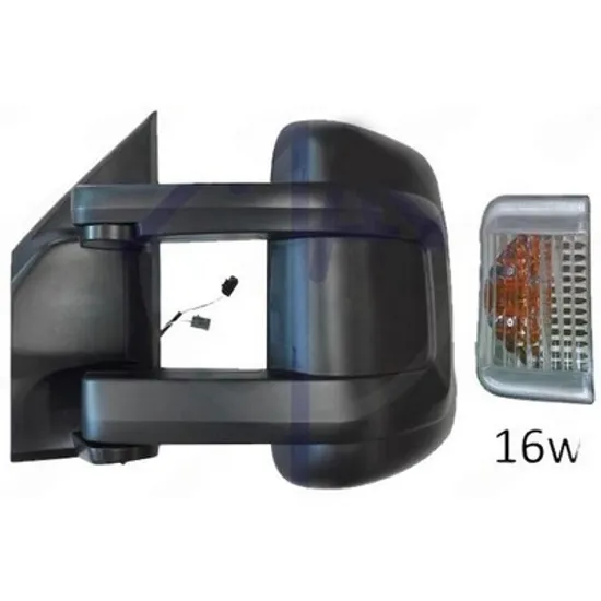Oglinda PEUGEOT BOXER 2006-> Oglinda exterioara manuala lung (cu semnal si senzor) (cu lampa pozitie 16W) STANGA Perioada 2006 2007 2008 2009 2010 2011 2012 2013 2014