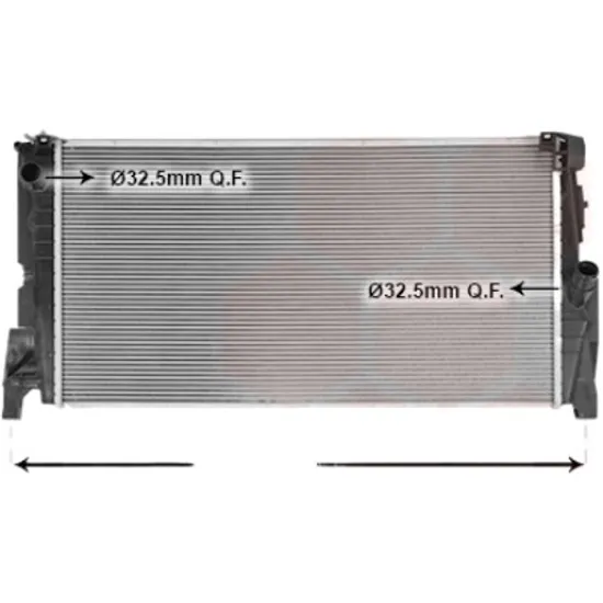 Radiator apa BMW 2 Active Tourer F45 2013->, 2 Gran Tourer F46 2014-> pentru 218 i, perioada 2014 2015 2016 2017 2018 2019 2020