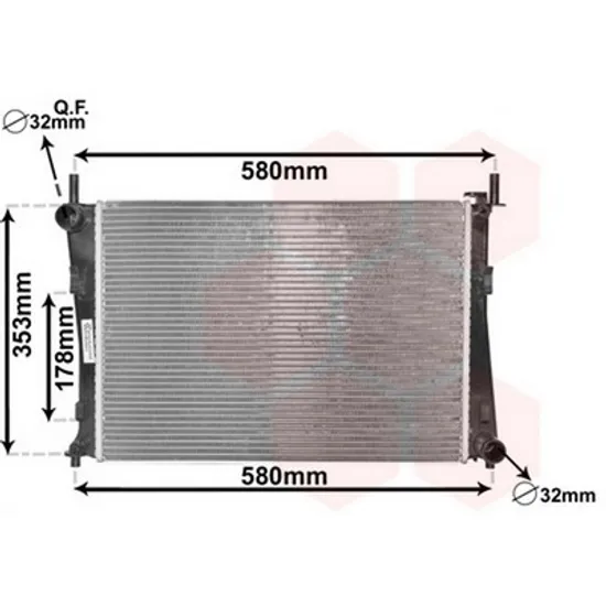 Radiator Motor FORD FUSION 2002->2012 Radiator 1,2-1,4-1,6 +/-AC 50x35,6 BEHR Perioada 2002 2003 2004 2005 2006 2007 2008 2009 2010 2011 2012