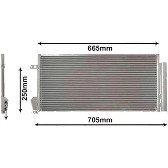 Radiator aer conditionat VW GOLF 7 Variant 2013->2019, GOLF 7 2012->2020 pentru 1.6 TDI 4motion, perioada 2012 2013 2014 2015 2016 2017 2018