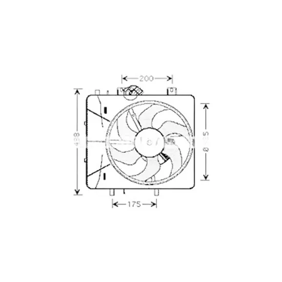 Ventilator motor CITROEN C3 1 2002->2012 pentru 1.4 16V HDi, perioada 2002 2003 2004 2005 2006 2007