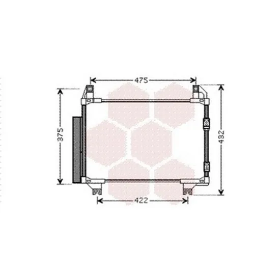 Radiator Aer Conditionat TOYOTA YARIS 2010-> Radiator aer conditionat 1.0i-1.316v 497x320x16 model Franta 2014->2017 Perioada 2014 2015 2016 2017