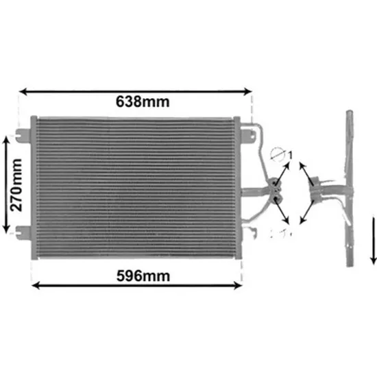 Radiator aer conditionat VW T-ROC 2017-> pentru TDI SCR, perioada 2020 2021 2022 2023 2024 2025