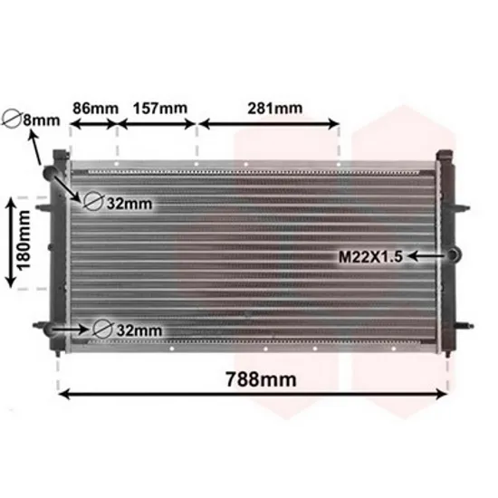 Radiator Motor VW TRANSPORTER T4 1990->2003 Radiator apa pentru 1,8 - 2,0 - 2,4 - 2,5TDI cu/fara aer conditionat 72x36,5 Perioada 1990 1991 1992 1993 1994 1995 1996 1997 1998 1999 2000 2001 2002 2003