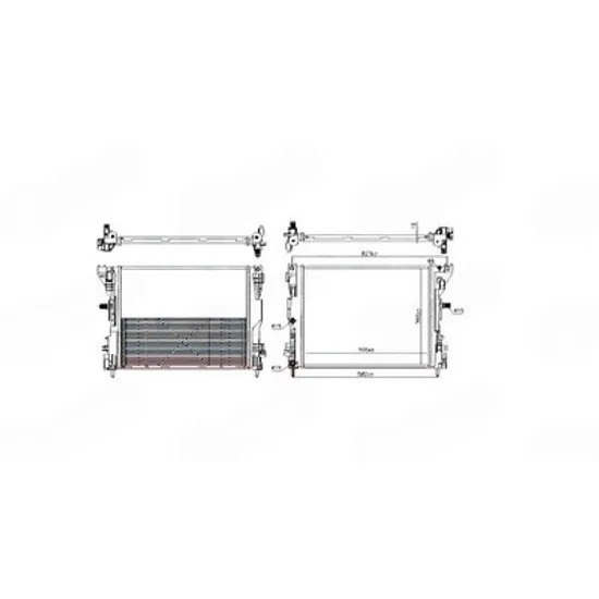 Radiator Motor RENAULT ZOE 2012-> Radiator apa motor (electric) (505x390x16) Perioada 2012 2013 2014 2015 2016 2017 2018 2019