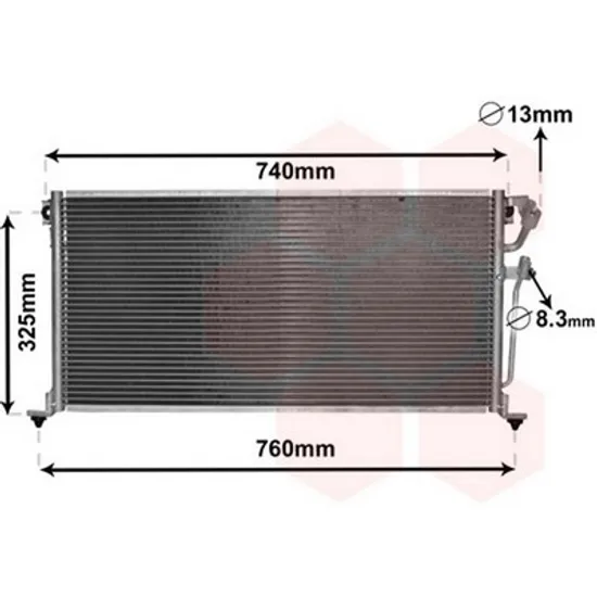 Radiator Aer Conditionat MITSUBISHI LANCER 7 CS 2000->2013 Radiator aer conditionat 66 5^35^16 1 3 - 1 6 - 2 0cc 16V Perioada 2003 2004 2005 2006 2007 2008