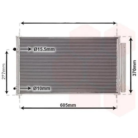 Radiator aer conditionat VOLVO V50 2003->2012, S40 2 2004->2012 pentru 2.0 D, perioada 2004 2005 2006 2007 2008 2009 2010
