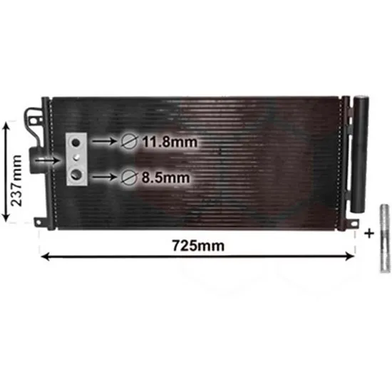 Radiator aer conditionat VOLVO S90 2 2016-> 2.0 T6 AWD 228KW 310CP , pentru motor B 4204 T29 perioada 2017 2018,2019,2020,2021 2022
