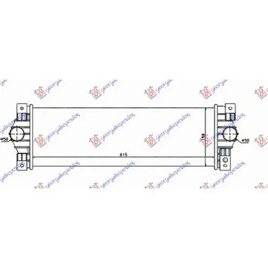 Intercooler SSANGYONG KYRON 2005-> Radiator intercooler 2.0 Xdi diesel (610x160x30) Perioada 2006 2007 2008 2009