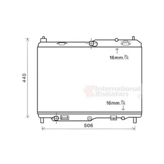 Radiator Motor FORD FIESTA 5 JH 2008->2017 Radiator apa pentru 1.4 benzina (56x35,5) Perioada 2008 2009 2010 2011 2012 2013 2014 2015 2016 2017