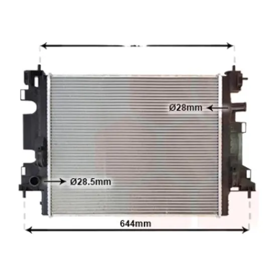 Radiator apa RENAULT TWINGO 3 2014-> pentru 0.9 TCe 95, perioada 2019 2020 2021 2022 2023 2024