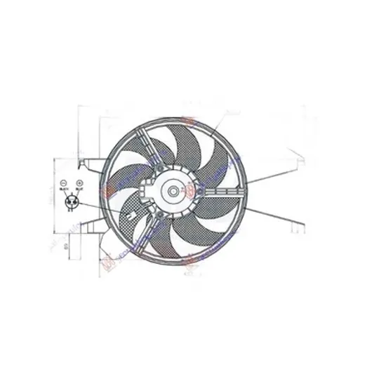 Ventilator Motor MAZDA 2 2003->2007 Electroventilator complet (benzina/diesel) cu aer conditionat, Perioada 2003 2004 2005 2006 2007