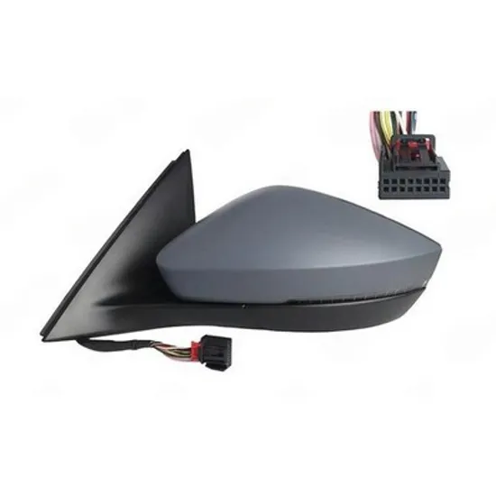 Oglinda SKODA SCALA 2019-> Oglinda exterioara electrica cu incalzire cu rabatare electrica pentru vopsit (cu semnal si senzor de banda) STANGA Perioada 2019 2020 2021 2022 2023 2024