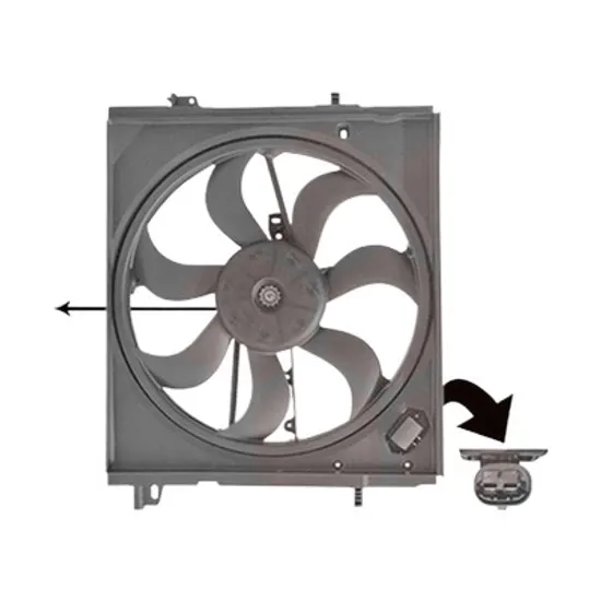 Ventilator motor RENAULT KADJAR 2015-> pentru 1.6 dCi 130, perioada 2015 2016 2017 2018 2019 2020