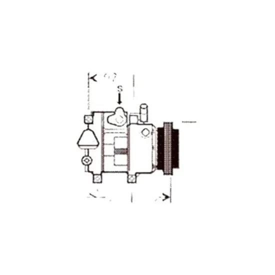 Compresor aer conditionat HYUNDAI i30 2007->2012 2.0, 2.0 GLS CVVT 105KW 143CP , pentru motor G4GC perioada 2008 2009 2010 2011 2012