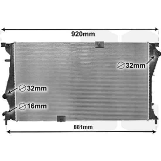 Radiator apa RENAULT TRAFIC 2 2001-> pentru 2.0 dCi 115, perioada 2006 2007 2008 2009 2010 2011