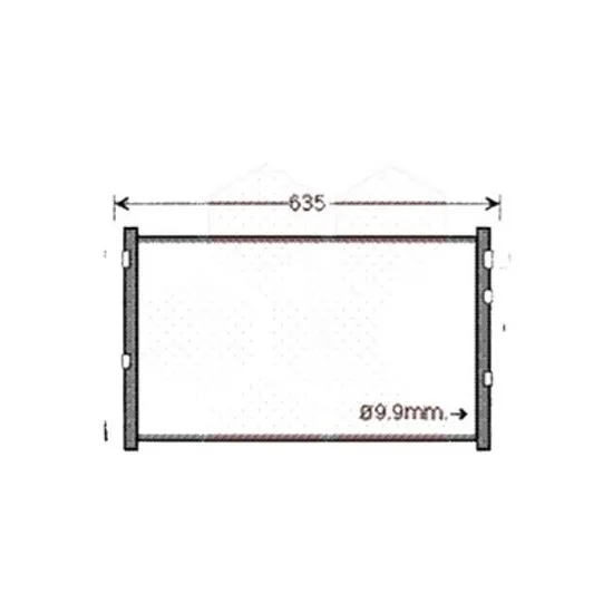 Radiator aer conditionat FORD ECOSPORT 2012-> pentru 1.5 Ti-VCT, perioada 2013 2014 2015 2016 2017 2018