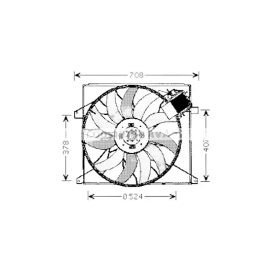 Ventilator motor MERCEDES M-CLASS W163 1998->2005 pentru ML 400 CDI , perioada 2001 2002 2003 2004 2005