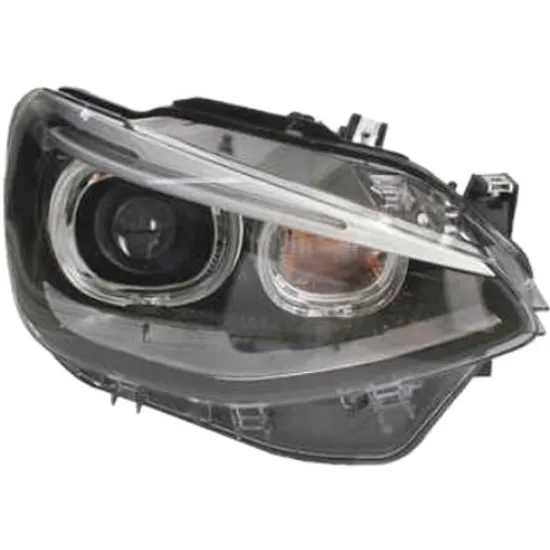 Far dreapta BMW 1 F20 2011->2019 perioada 2012 2013 2014 2015 2016 2017 2018 2019 pana la an de fabricatie 2015, cu motor reglaj, fara unitate de control Xenon, semnal transparent, cu bec H27W/2,