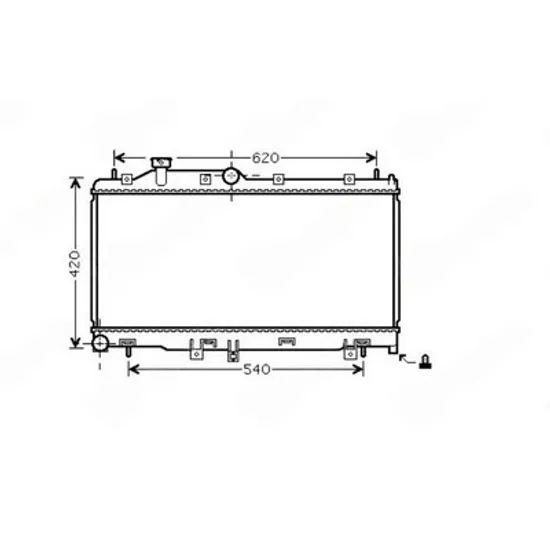 Radiator Motor SUBARU XV 2012-> Radiator apa motor 2.0-2.5 Radiator apa motor manuala (340x685x16) Perioada 2012 2013 2014 2015 2016 2017