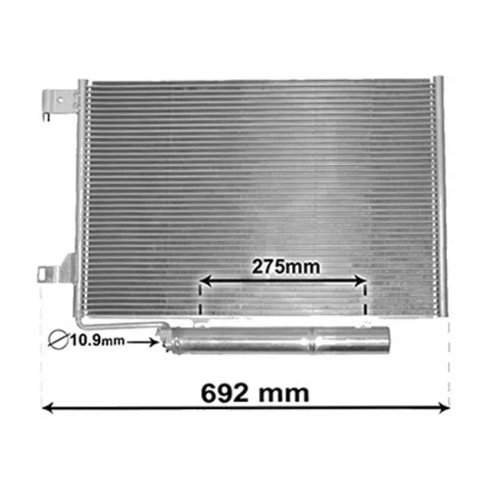 Radiator aer conditionat HYUNDAI ix35 / TUCSON 2009-> pentru 2.0 GDi, perioada 2013 2014 2015 2016 2017 2018
