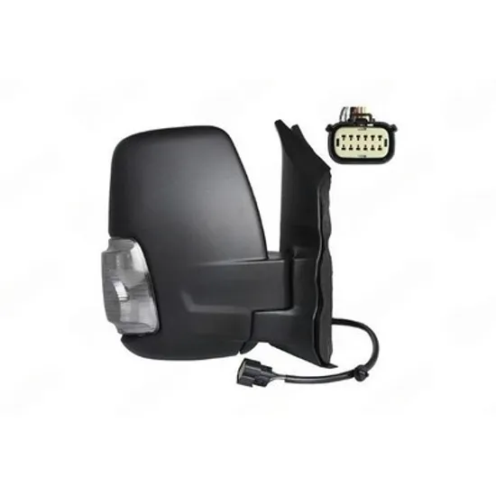 Oglinda FORD TRANSIT 2019-> Oglinda exterioara electrica cu incalzire cu rabatare electrica scurt (cu semnal) (cu lampa pozitie 16W) DREAPTA Perioada 2019 2020 2021 2022 2023 2024