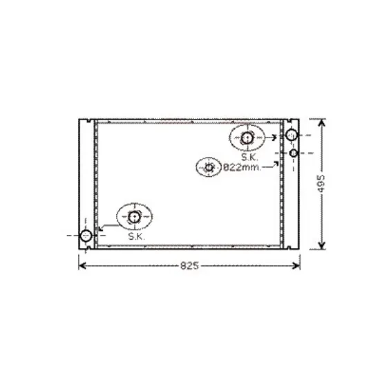 Radiator apa AUDI A8 4E2; 4E8 2002->2010 pentru 3.0, perioada 2003 2004 2005 2006