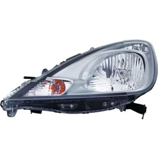 Far dreapta HONDA JAZZ 3 2007->2014 perioada 2011 2012 2013 2014 2015 2016 fara motor reglaj, semnal alb, cu reglaj electric, cu bec H4