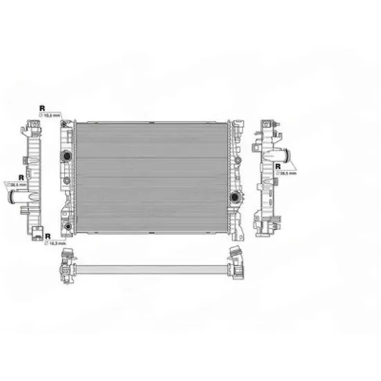 Radiator Motor BMW X6 G06 2019-> Radiator apa motor 2.0-3.0 diesel (625x446) Perioada 2019 2020 2021 2022 2023