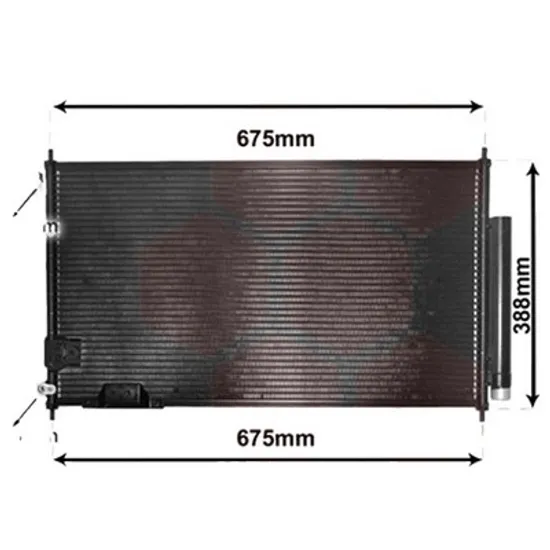 Radiator aer conditionat MERCEDES V-CLASS VIANO W639 2010-> pentru 3.5, 3.5 V 350 , perioada 2007 2008 2009 2010 2011 2012