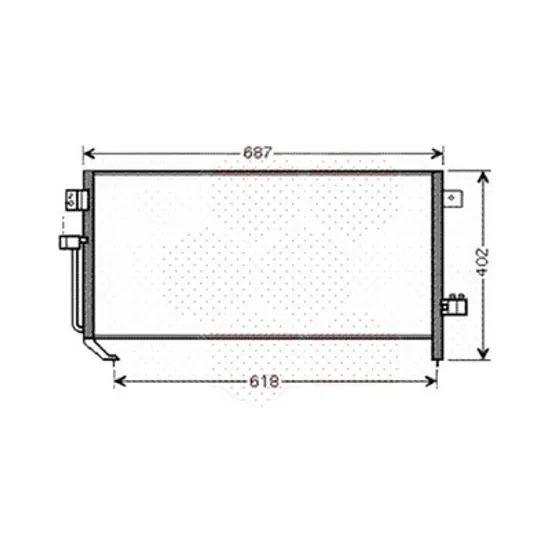 Radiator aer conditionat TOYOTA RAV 4 IV 2012->2018 pentru 2.0 D 4WD , perioada 2013 2014 2015 2016 2017 2018