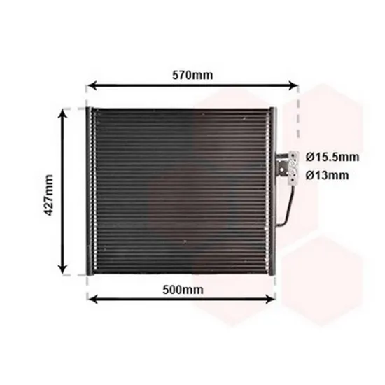 Radiator Aer Conditionat BMW 5 E39 1995->2003 Radiator aer conditionat benzina - 2,5TD - 97 (46x42,7) Perioada 1995 1996 1997