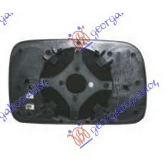 Sticla Oglinda VW POLO 6N2 1999->2001 Geam oglinda exterioara stanga, cu incalzire, asferic, ptr Classic/Variant Perioada 1995 1996 1997 1998 1999 2000 2001 2002