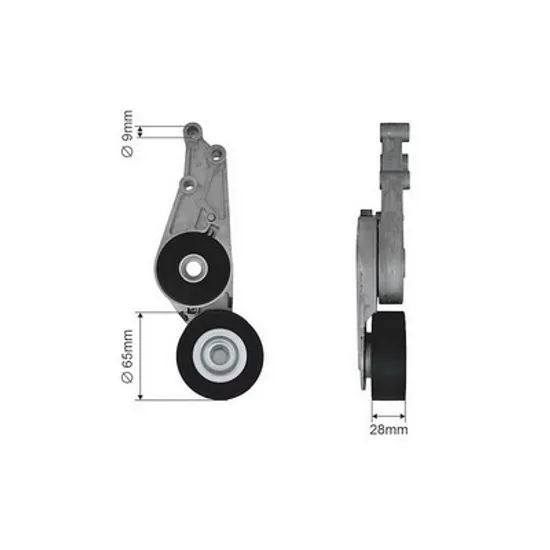 INTINZATOR CUREA TRANSMISIE SEAT EXEO 1,6 -75KW/102CP- 1595cmc, pentru motor ALZ, perioada 2009,2010