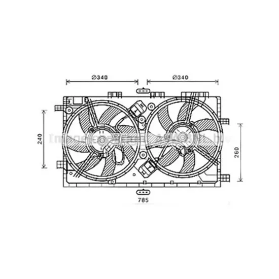 Ventilator Motor OPEL INSIGNIA A 2008->2017 Electroventilator complet 2 0-2 8i16V-2 0CDTi Perioada 2008 2009 2010 2011 2012 2013 2014 2015 2016 2017
