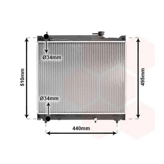 Radiator Motor SUZUKI VITARA 07.1988->2002 Radiator apa 2.0 V6-2.0 16V(42x52x27) (KOYO) 1992->1998 Perioada 1992 1993 1994 1995 1996 1997 1998