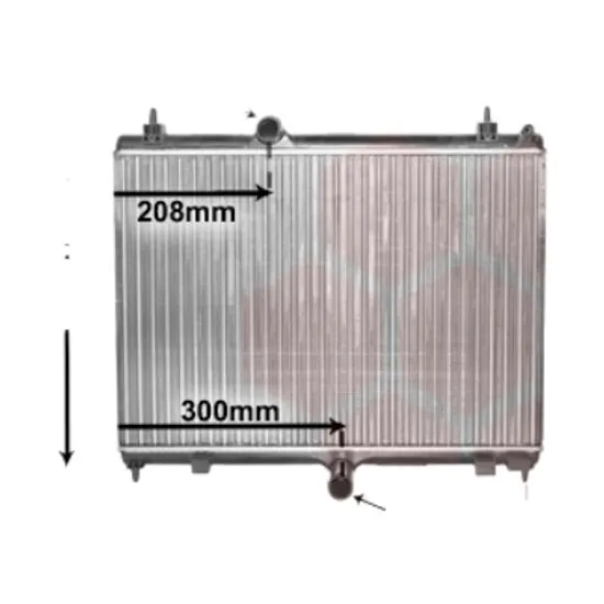 Radiator apa PEUGEOT 508 1 2010->2018 1.6 THP 120KW 163CP , pentru motor 5GZ (EP6FDT) perioada 2012 2013,2014,2015,2016,2017 2018