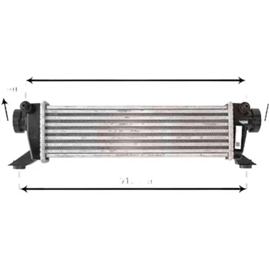 Intercooler MERCEDES VANEO 414 2002->2005 pentru 1.7 CDI , perioada 2002 2003 2004 2005
