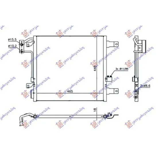 Radiator Aer Conditionat JEEP WRANGLER 3 2007->2016 Radiator aer conditionat 3.6-3.8i benzina -2.8CRD cv automata ->2012 Perioada 2007 2008 2009 2010 2011 2012