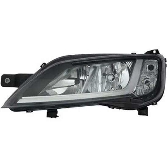 Far stanga CITROEN JUMPER 2006-> perioada 2011 2012 2013 2014 2015 2016 de la an de fabricatie 05/2014, cu motor reglaj, fumuriu, semnal transparent, cu reglaj electric, cu bec H7/H7