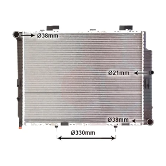 Radiator apa MERCEDES E-CLASS W210 1995->2002 pentru E 270 CDI, perioada 1999 2000 2001 2002