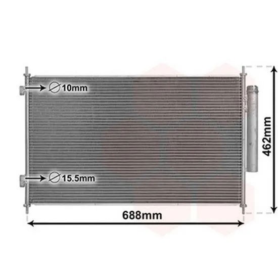 Radiator Aer Conditionat HONDA HR-V 2014->2021 Radiator aer conditionat benzina/diesel 665x395x12 Perioada 2015 2016 2017 2018 2019