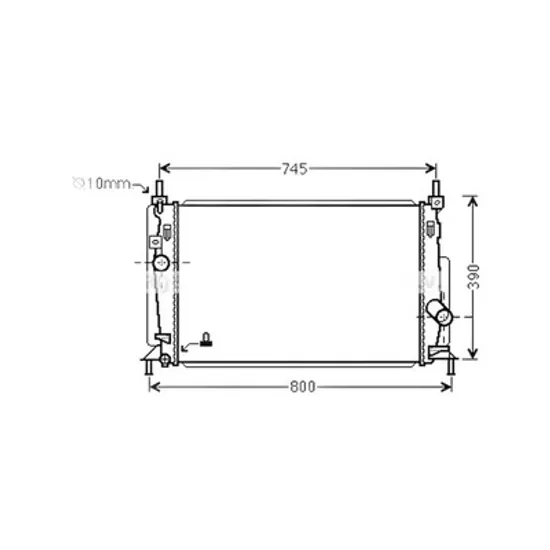 Radiator Motor MAZDA 3 BL 2008->2013 Radiator apa pentru benzina CV manuala/automata cu/fara aer conditionat (67x37) Perioada 2009 2010 2011 2012 2013 2014