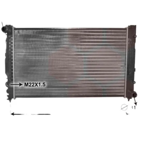Radiator apa AUDI A6 C5 1997->2005 2.4 100KW 136CP , pentru motor ALW, ARN, ASM perioada 1998 1999,2000,2001,2002,2003,2004 2005