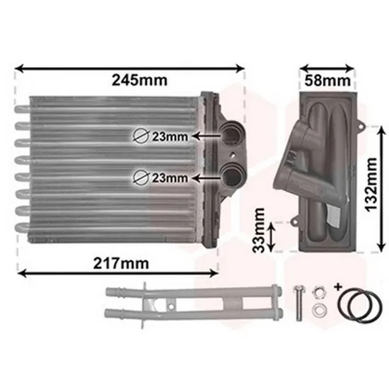 Radiator Incalzire FIAT 500 2007-> Calorifer M +/-AC 180x157 Perioada 2007 2008 2009 2010 2011 2012 2013 2014 2015 2016 2017 2018