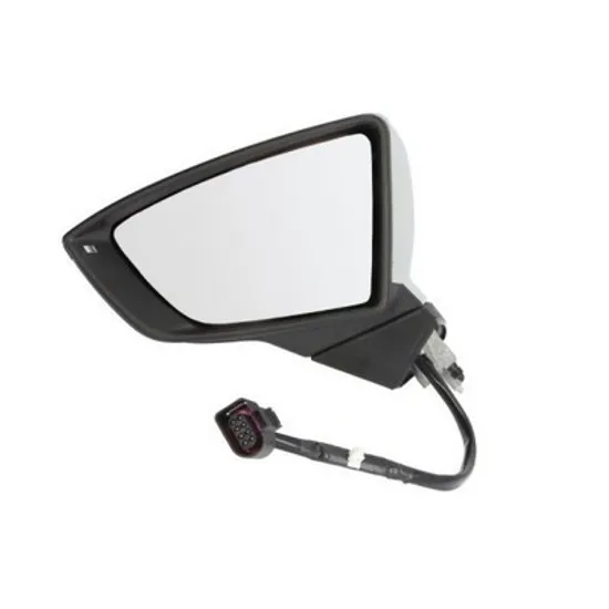 Oglinda SEAT LEON 2012-> Oglinda exterioara electrica cu incalzire cu rabatare electrica pentru vopsit cu semnal stanga, Perioada 2012 2013 2014 2015 2016 2017